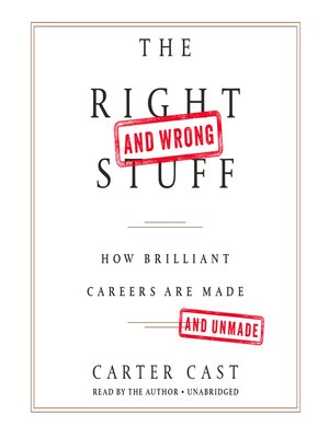 cover image of The Right-and Wrong-Stuff
